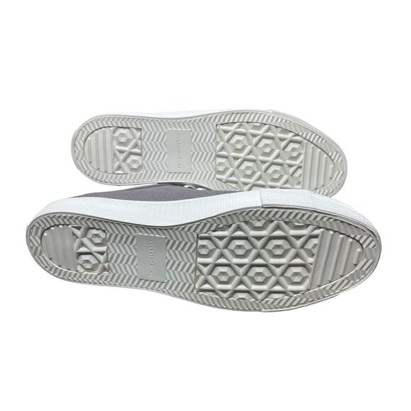 ALLSAINTS Charcoal Grey Theo Low Top Sneaker NWOB Size 42/9 - Picture 8 of 9